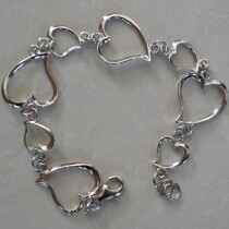 all heart silver bracelet