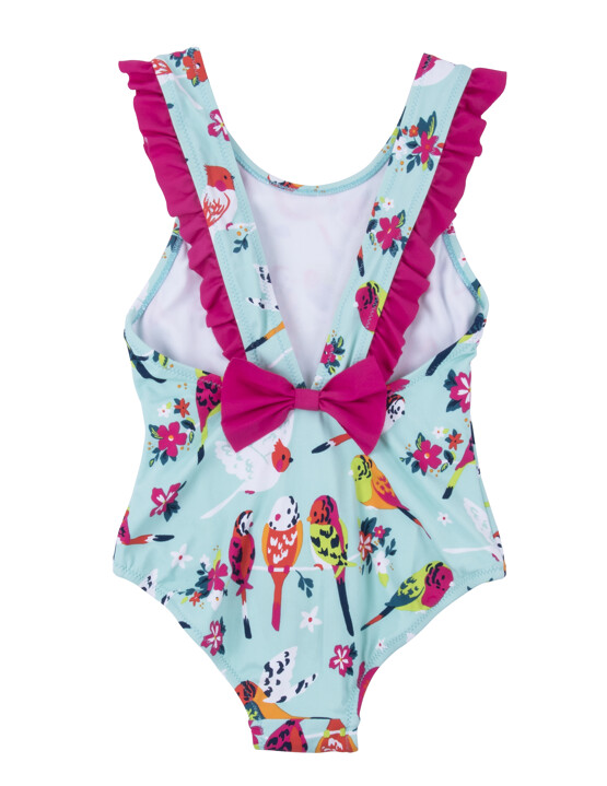 Hatley Bird with Pink Frill Swimsuit