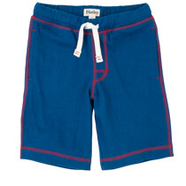 Hatley Blue  with Red Stitching cord pull 100% Cotton Shorts