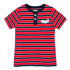 Hatley Red and Navy Striped Boys Tee Shirt