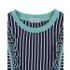 lilly and sid corset dress navy and mint