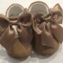 Leather Bow Pram Shoes by Couche Tot