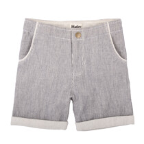 Hatley Boys Grey Pin Striped shorts.