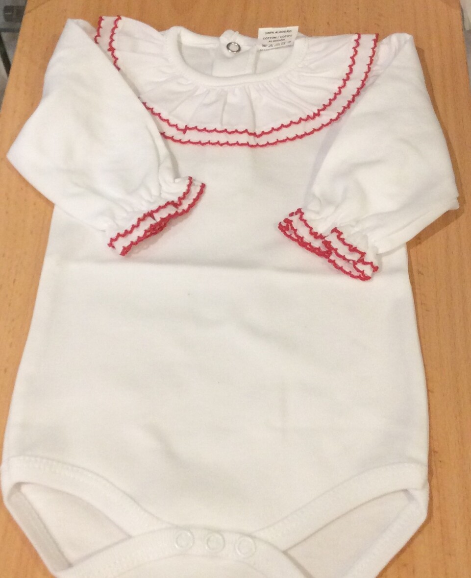 Large Frill Collar Baby Vest / Body / Romper