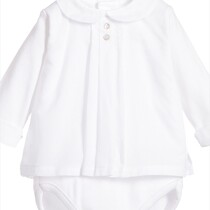 Baby Boy / Girl White Spanish Vest by Babidu