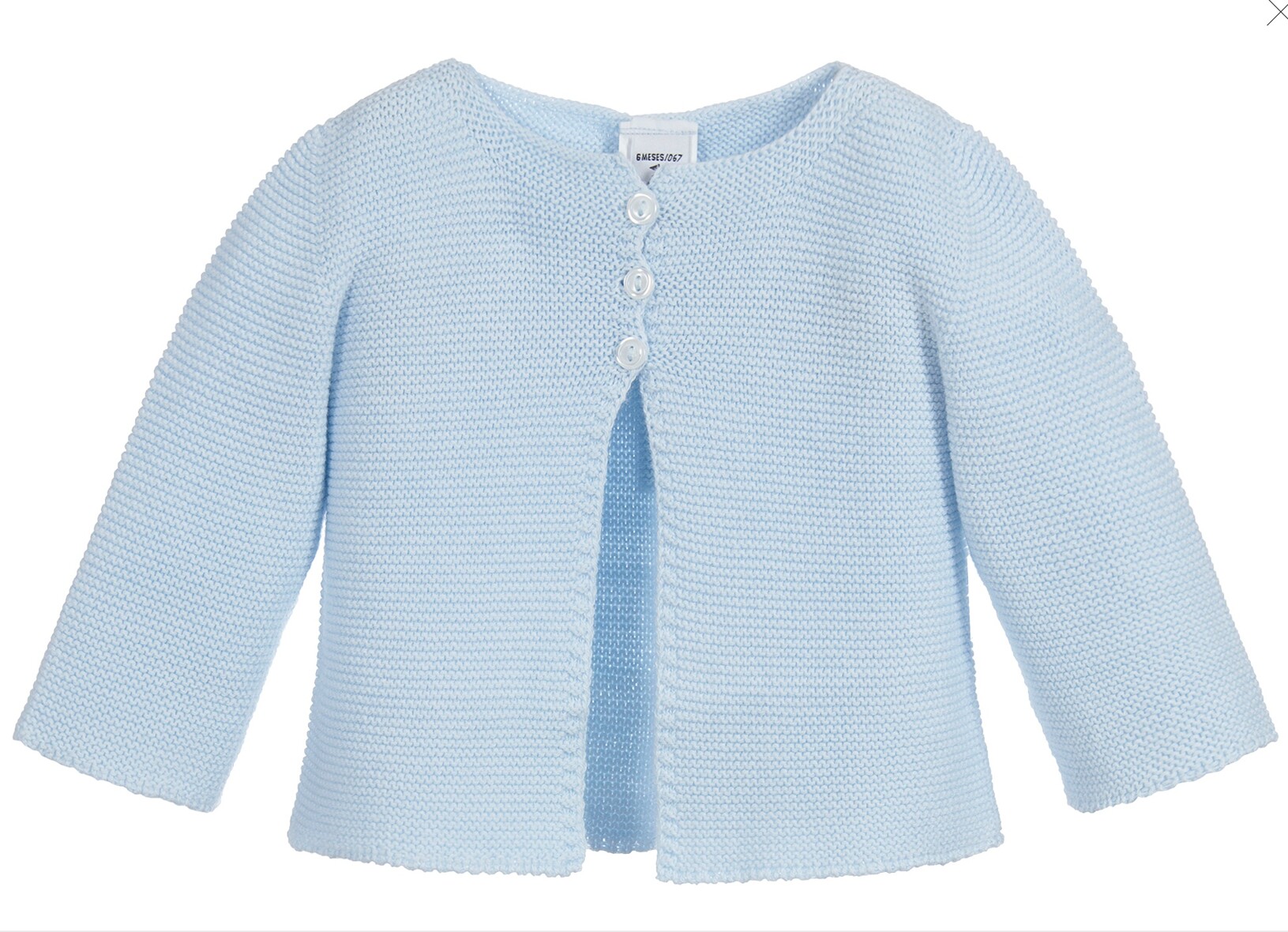 Babidu baby blue 100% Cotton Cardigan