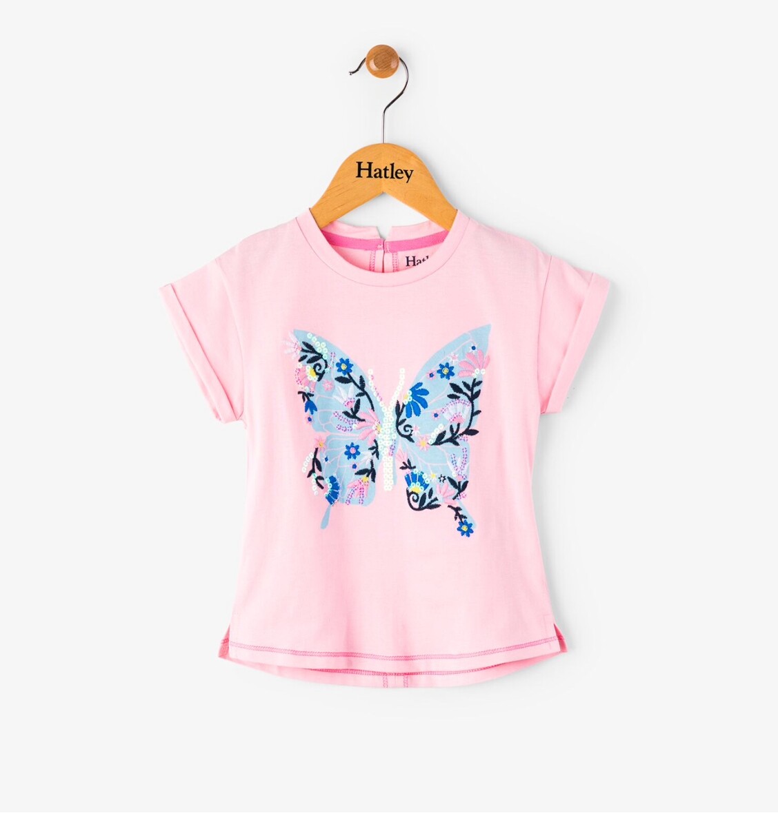 Hatley Prairie Butterfly Tee – Pink