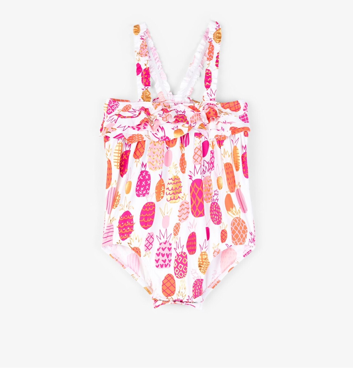 Hatley Tropical Pineapples Baby Ruffle Swimsuit