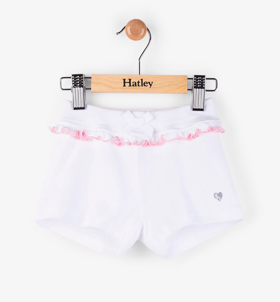 Hatley White Ruffle Mini Shorts