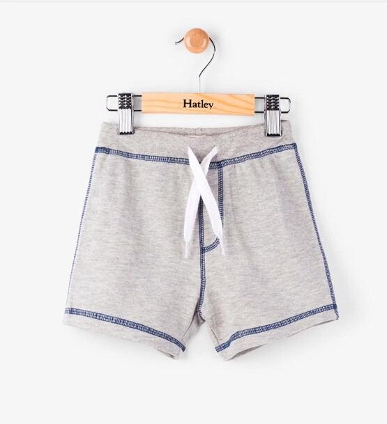 Hatley Grey Marl Mini Pull-On Shorts