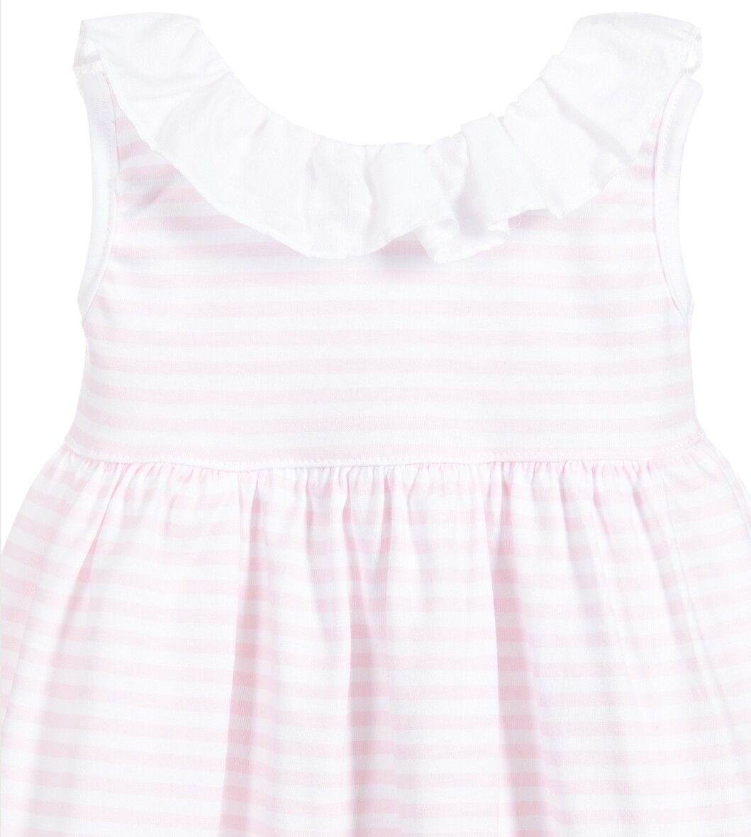 Babidu  Pink Striped Dress and pants set