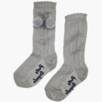 Pretty Originals Pom Pom Socks – Grey