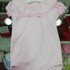 Large Frill Collar Baby Vest - Pink