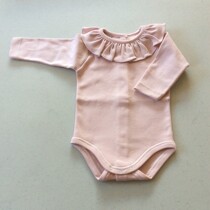 Babidu Frill Collar Vest / Body – Dusky Pink