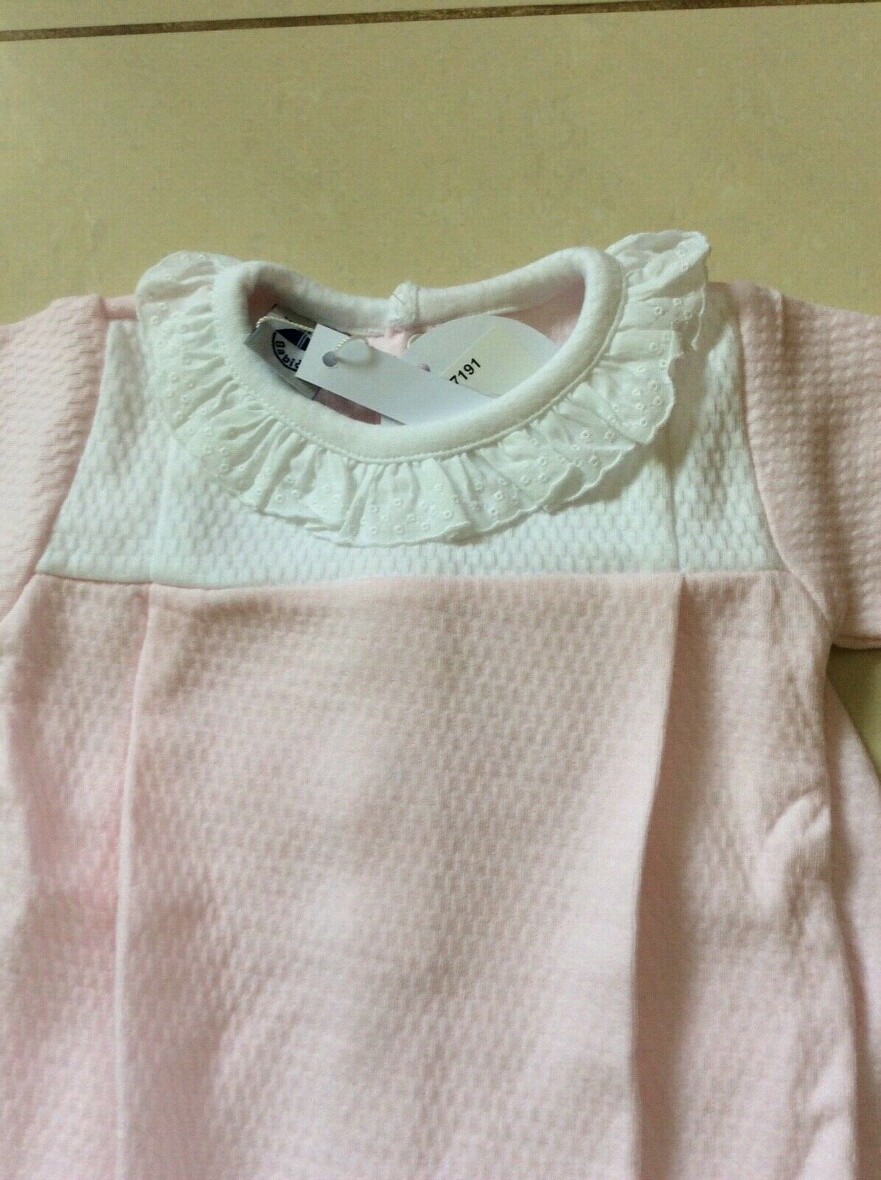 babidu baby girl pink frill collar boxed set 2